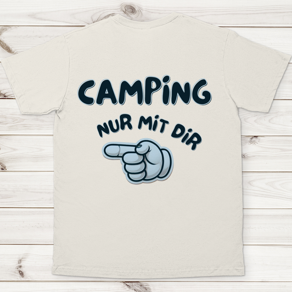 Nur mit dir - Rückendruck - links || Premium Shirt unisex