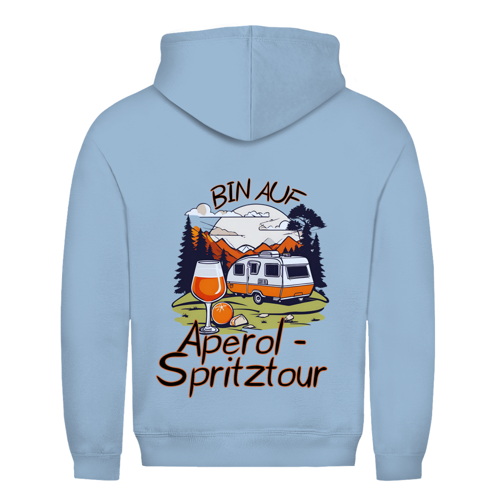 Bin auf Aperol Spritztour - Rückendruck || Premium Hoodie unisex