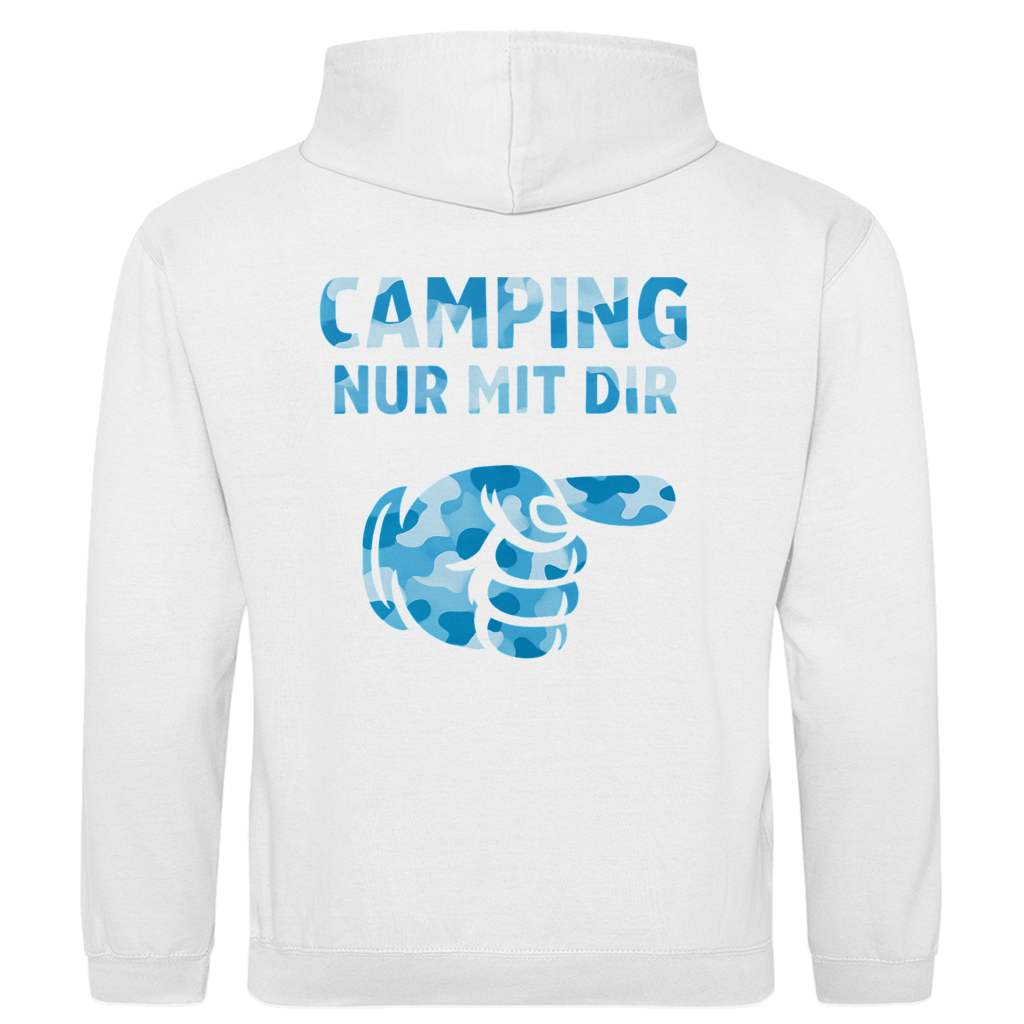 Nur mit dir camouflage blau rechts || Premium Hoodie unisex