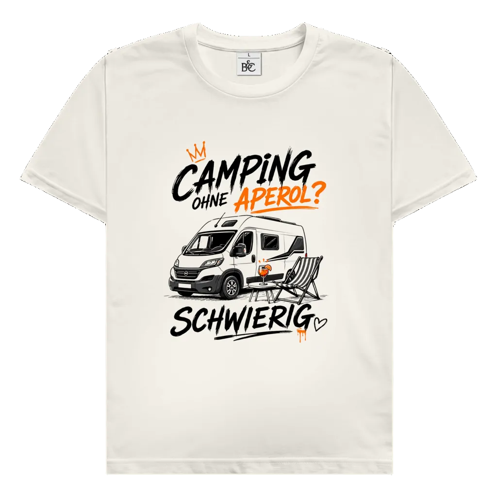 Camping ohne Aperol (V) Premium Shirt unisex