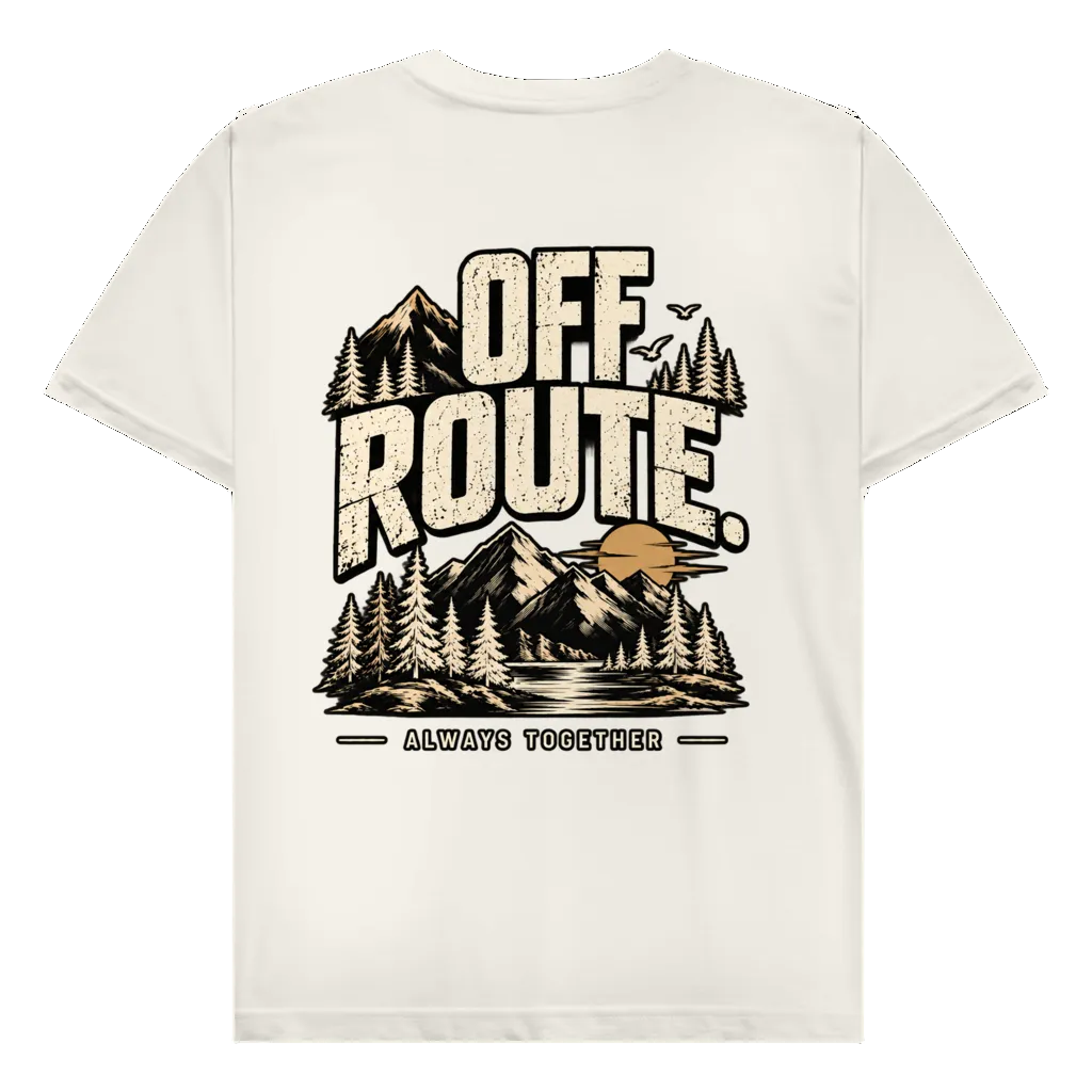 OFF ROUTE - Rückendruck | Premium Shirt unisex