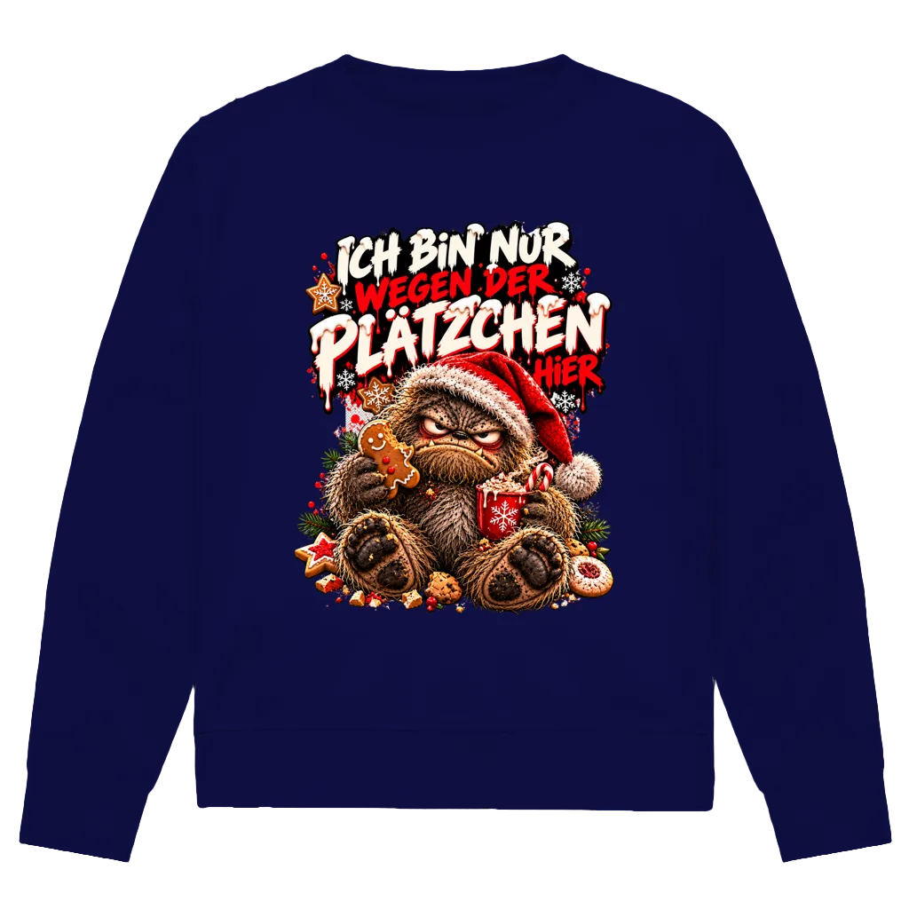 Nur wegen der Plätzchen | Premium Bio Sweatshirt unisex