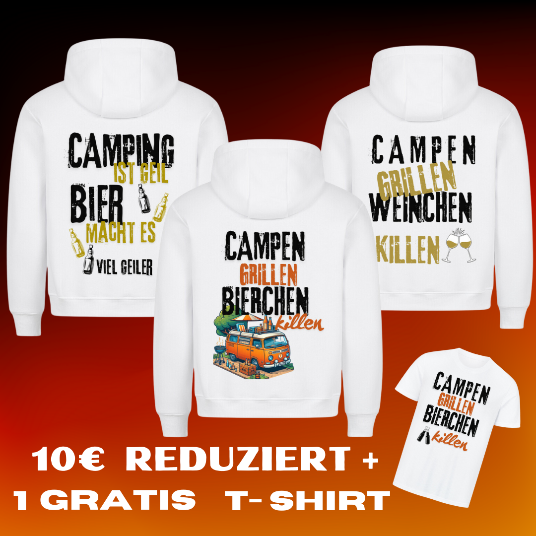 Bierchen & Weinchen Bund 3 Hoodies  1 gratis T-Shirt