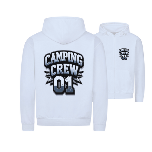 Camping Crew  01 - beidseitiger Druck |  Zipper Hoodie Unisex