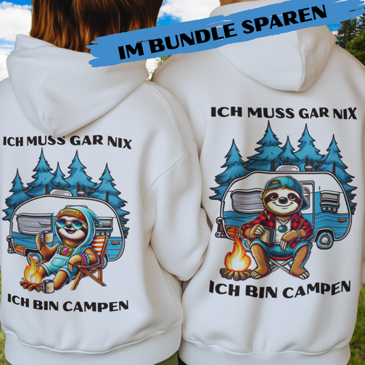 Bundle Ich muss gar nix -Faultier | unisex Rückendruck