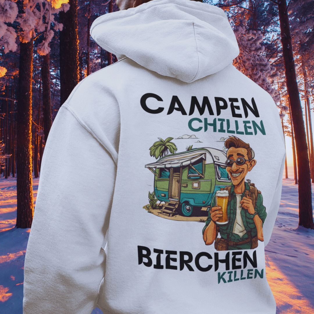 Campen Chillen WOWA 13 Rückendruck | Premium Hoodie unisex