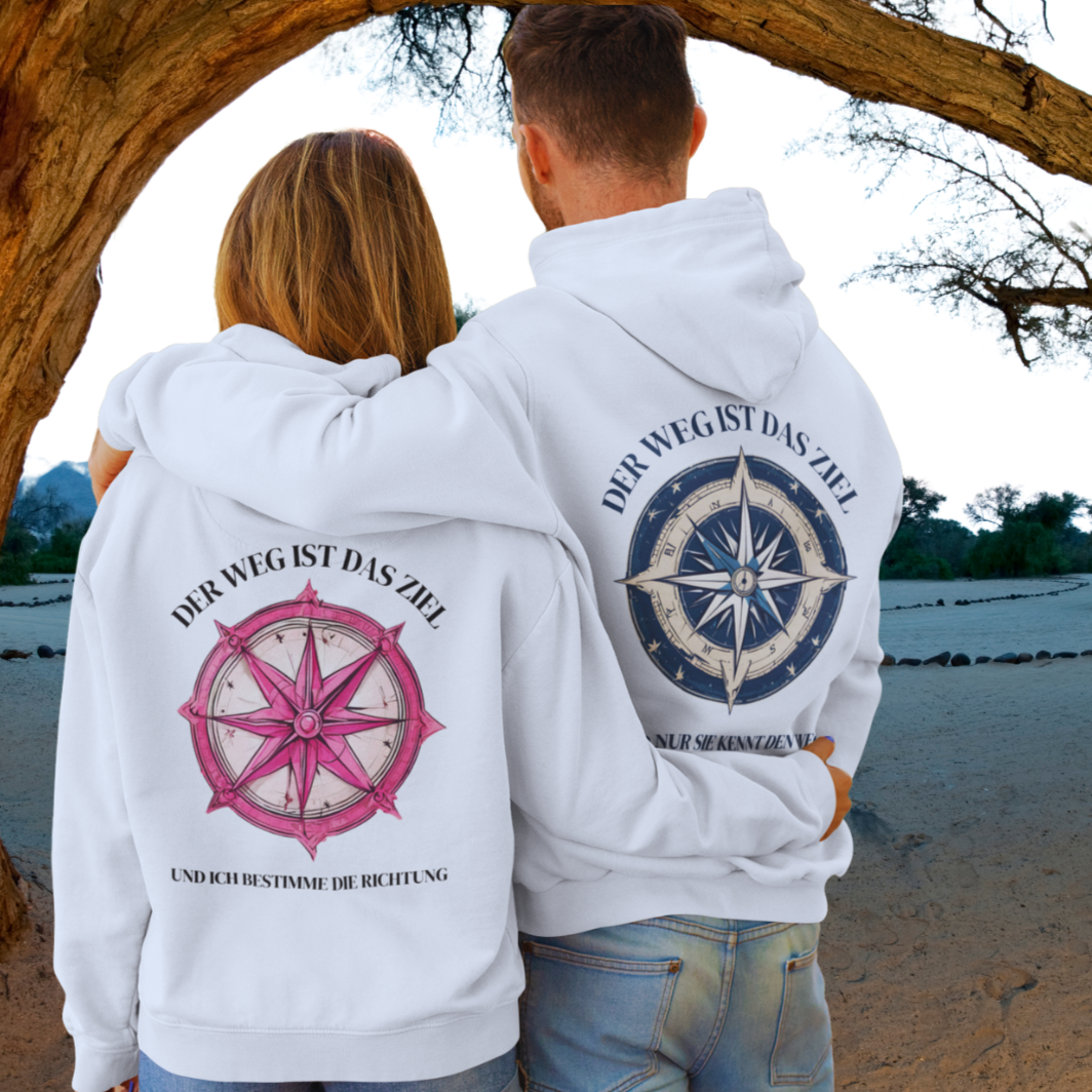 Die Richtung Rückendruck | Premium Hoodie unisex