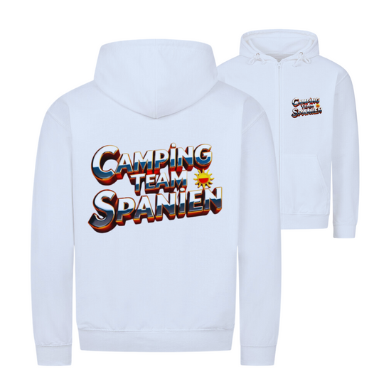 Camping Team Spanien - beidseitiger Druck | Zipper Hoodie Unisex