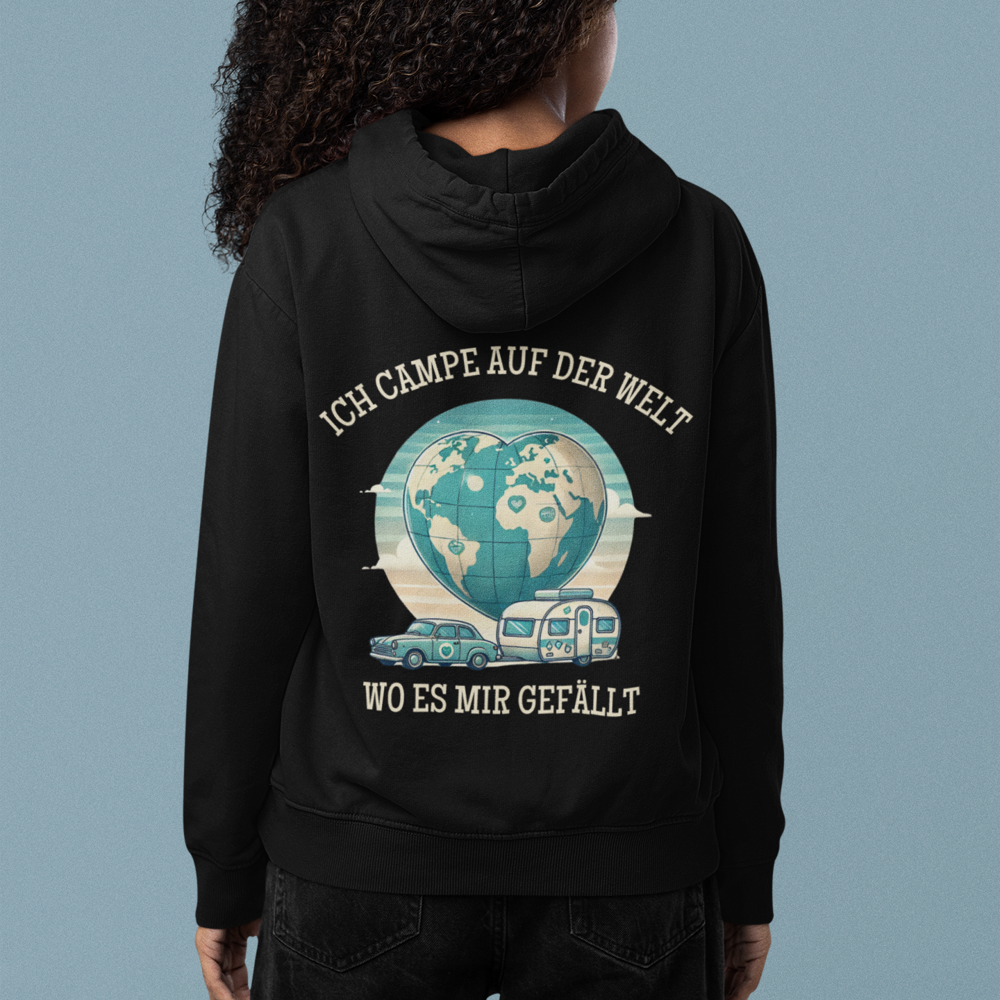 Wo es mir gefällt Rückendruck | Premium Hoodie unisex