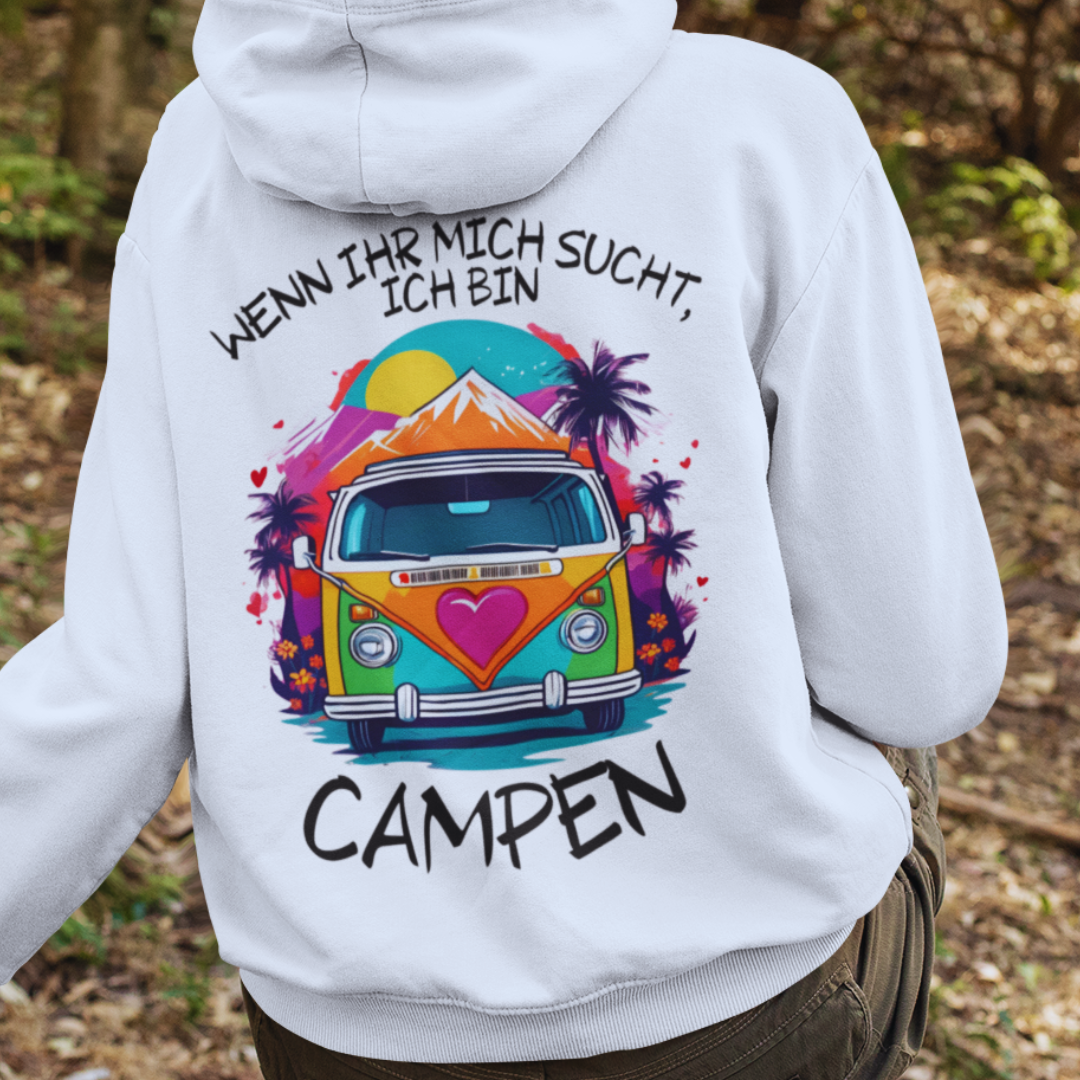 Wenn ihr mich sucht Rückendruck | Premium Hoodie unisex