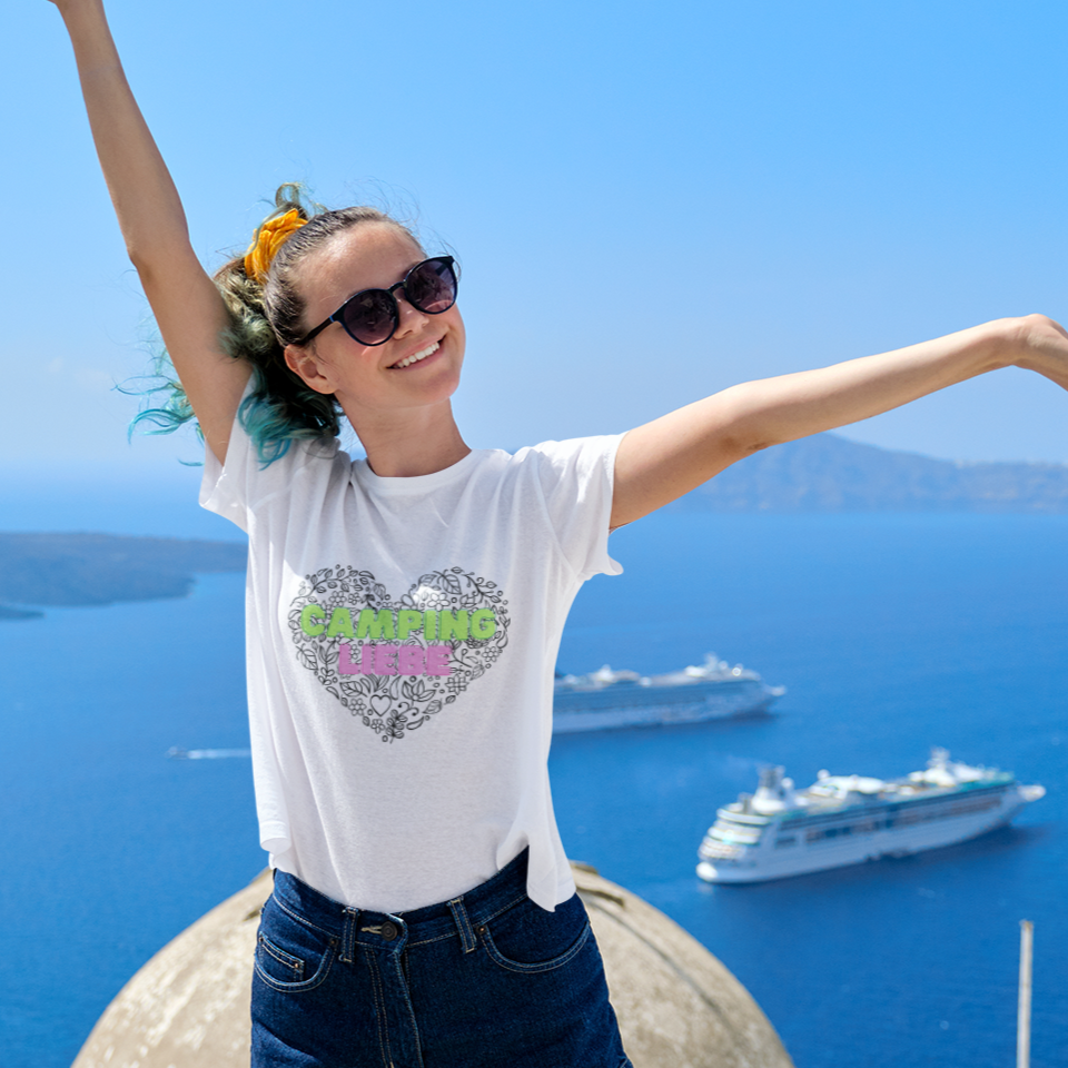 Campingliebe Herz | Premium Shirt unisex