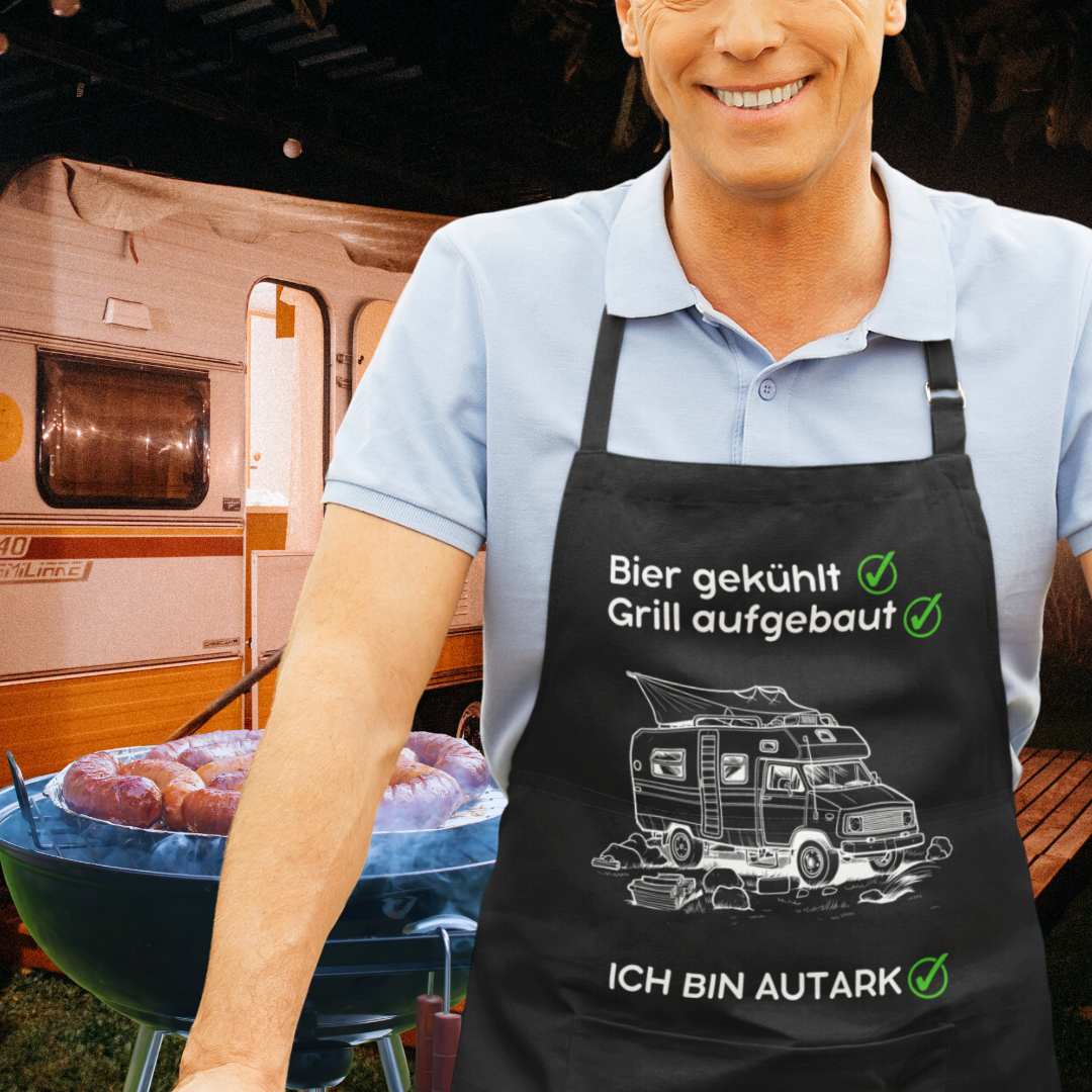 Bier gekühlt grün | Grillschürze