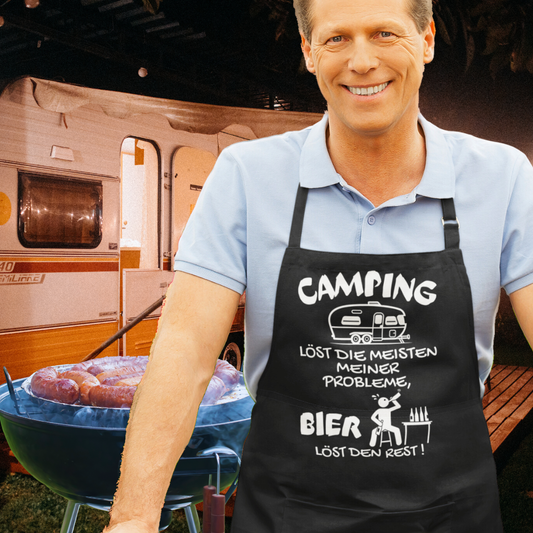 Bier löst Probleme WoWa | Grillschürze