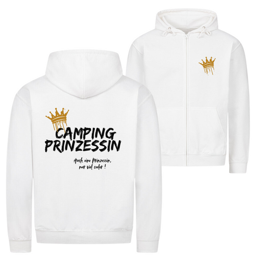 Campingprinzessin Doppelseitiger Druck | Premium Zipper Hoodie Unisex