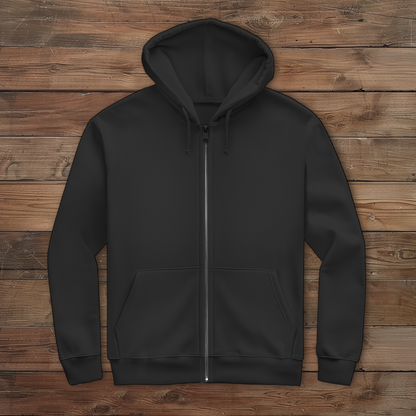 Endlich im Ruhestand - Rückendruck || Premium Zipper Hoodie