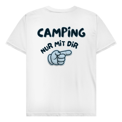 Nur mit dir rechts - Rückendruck  || Premium Shirt unisex