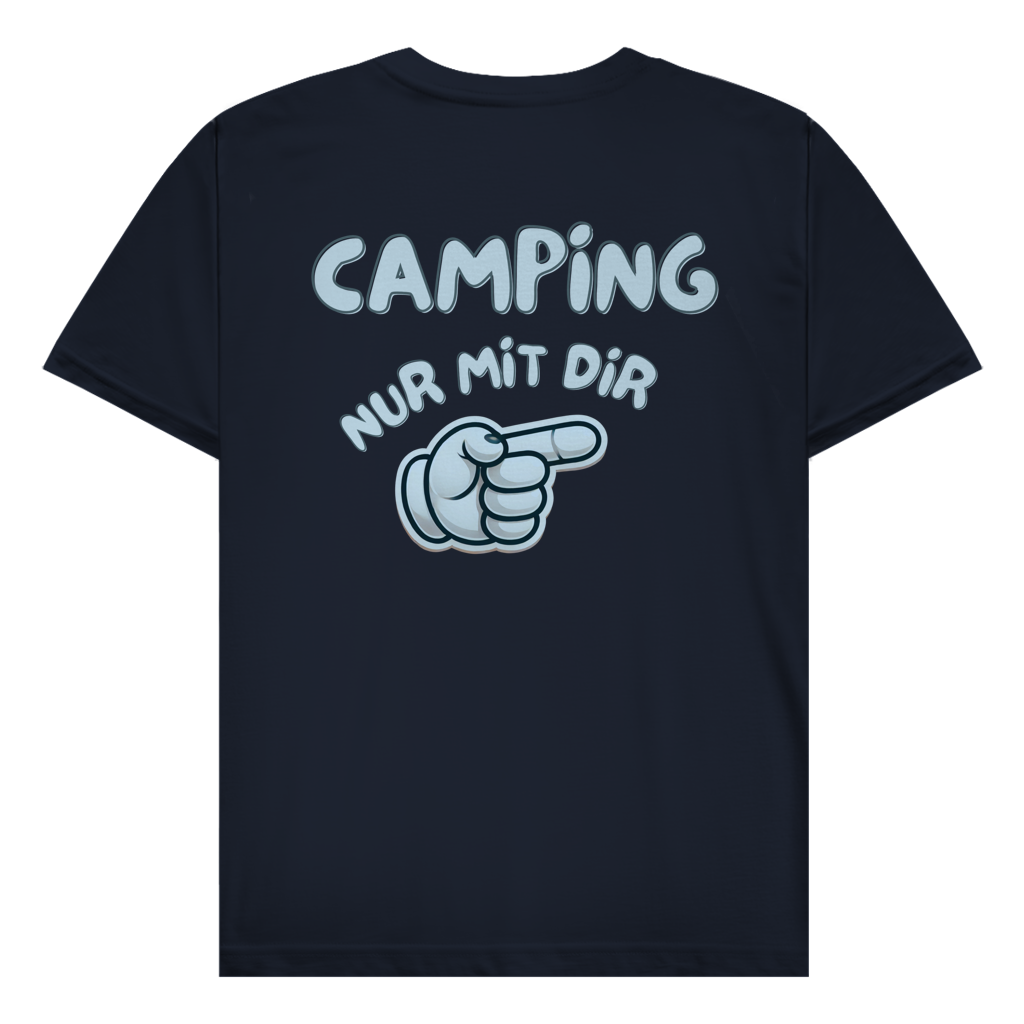 Nur mit dir rechts - Rückendruck  || Premium Shirt unisex