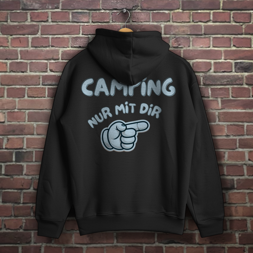 Nur mit dir - rechts - Rückendruck || Premium Hoodie unisex
