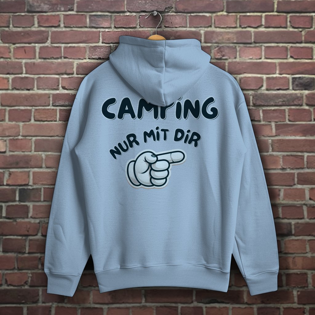 Nur mit dir - rechts - Rückendruck || Premium Hoodie unisex