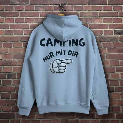 Nur mit dir - rechts - Rückendruck || Premium Hoodie unisex