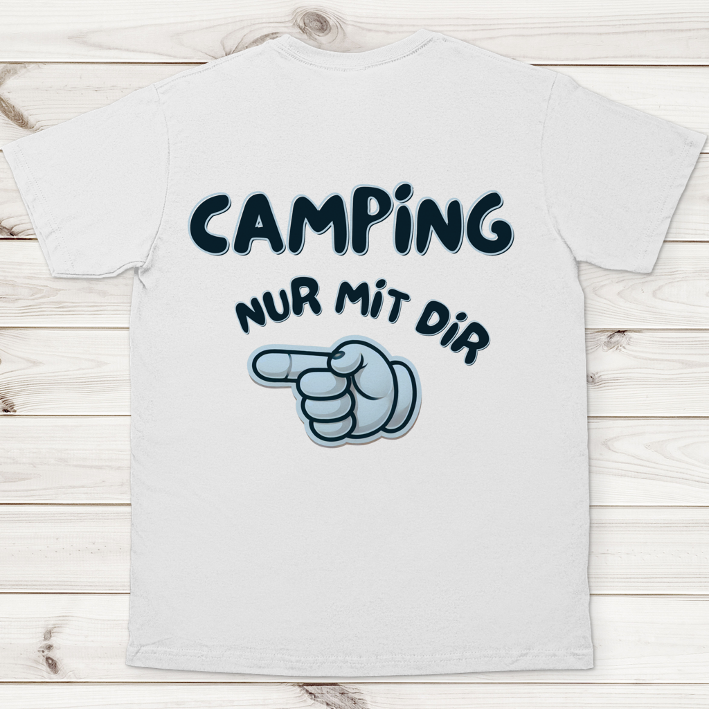 Nur mit dir - Rückendruck - links || Premium Shirt unisex