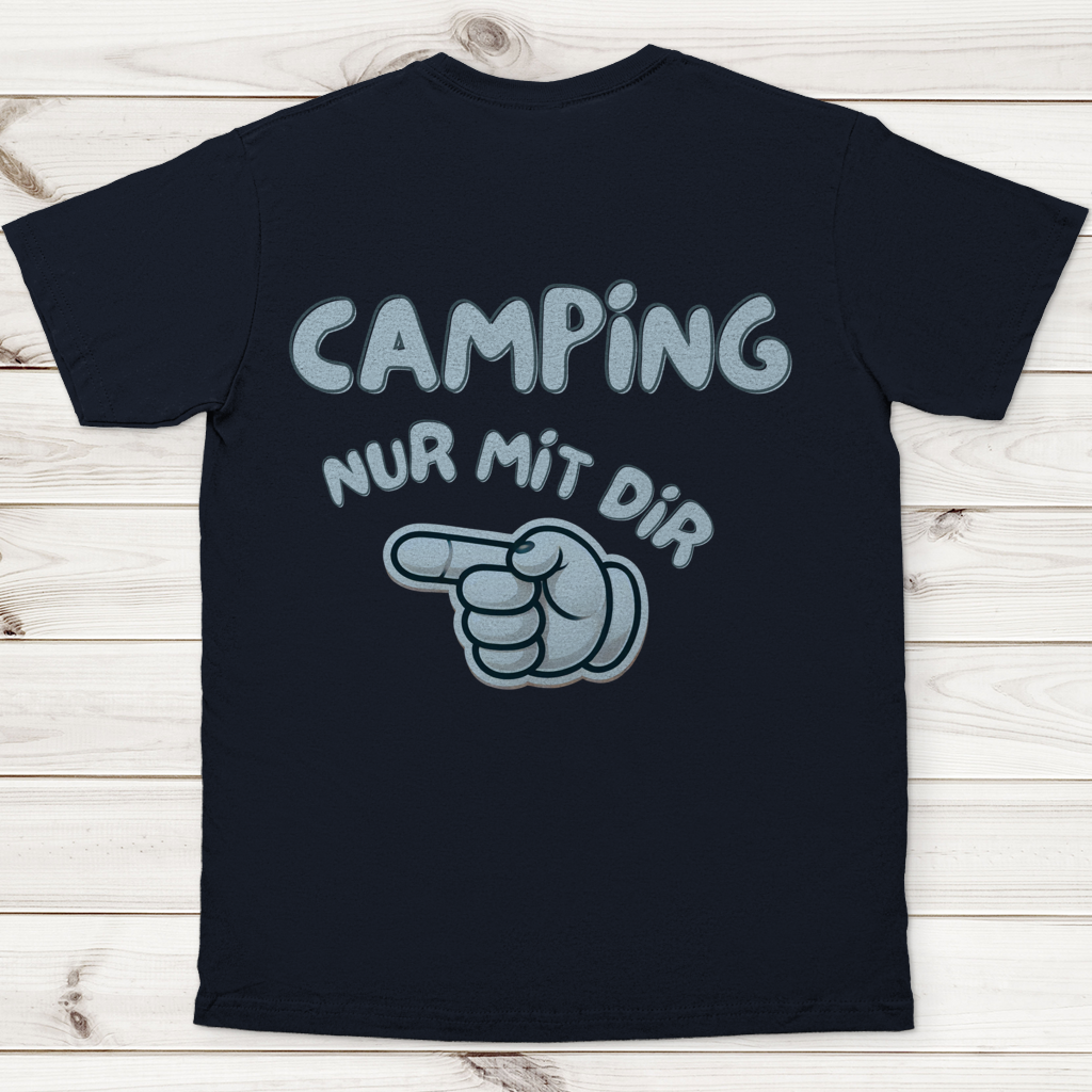 Nur mit dir - Rückendruck - links || Premium Shirt unisex