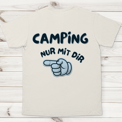 Nur mit dir - Rückendruck - links || Premium Shirt unisex