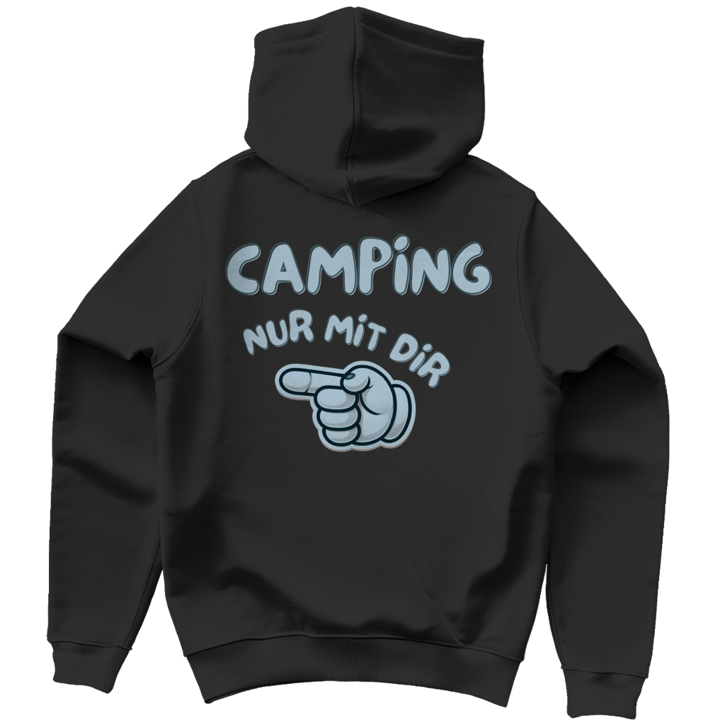 Nur mit dir - Rückendruck links || Premium Hoodie unisex