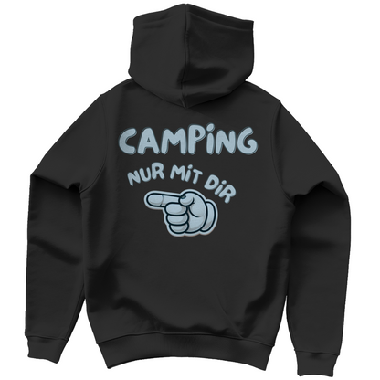 Nur mit dir - Rückendruck links || Premium Hoodie unisex