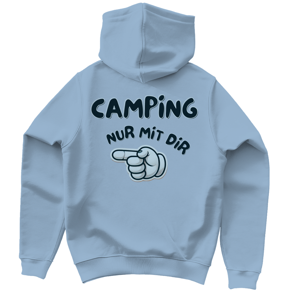 Nur mit dir - Rückendruck links || Premium Hoodie unisex