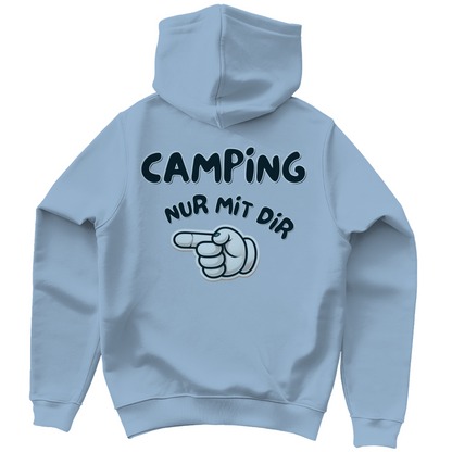 Nur mit dir - Rückendruck links || Premium Hoodie unisex