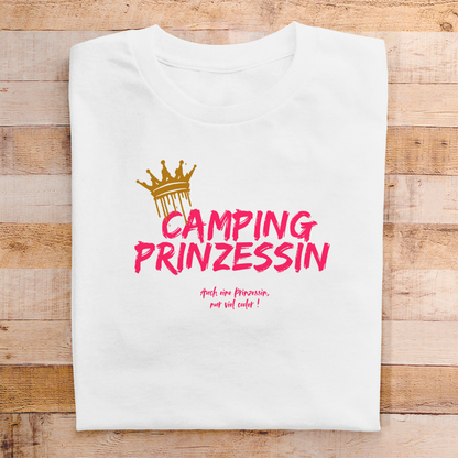 Camping Prinzessin pink || Premium Shirt unisex