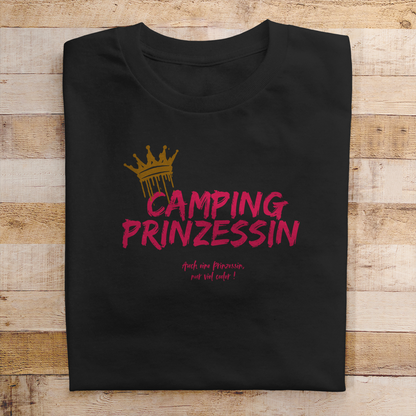 Camping Prinzessin pink || Premium Shirt unisex