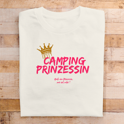 Camping Prinzessin pink || Premium Shirt unisex