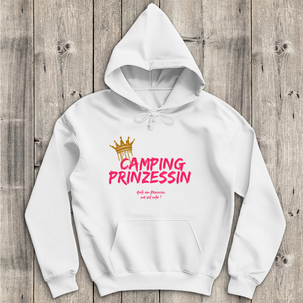 Camping Prinzessin pink || Premium Hoodie unisex
