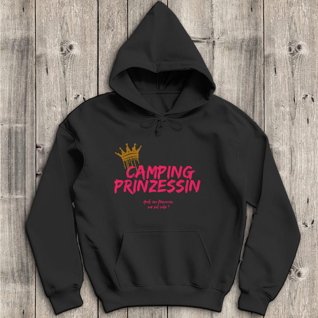Camping Prinzessin pink || Premium Hoodie unisex