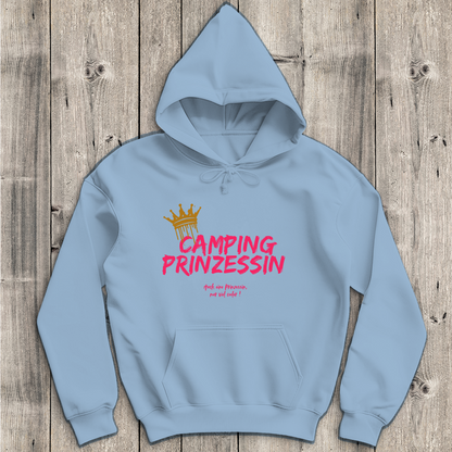Camping Prinzessin pink || Premium Hoodie unisex