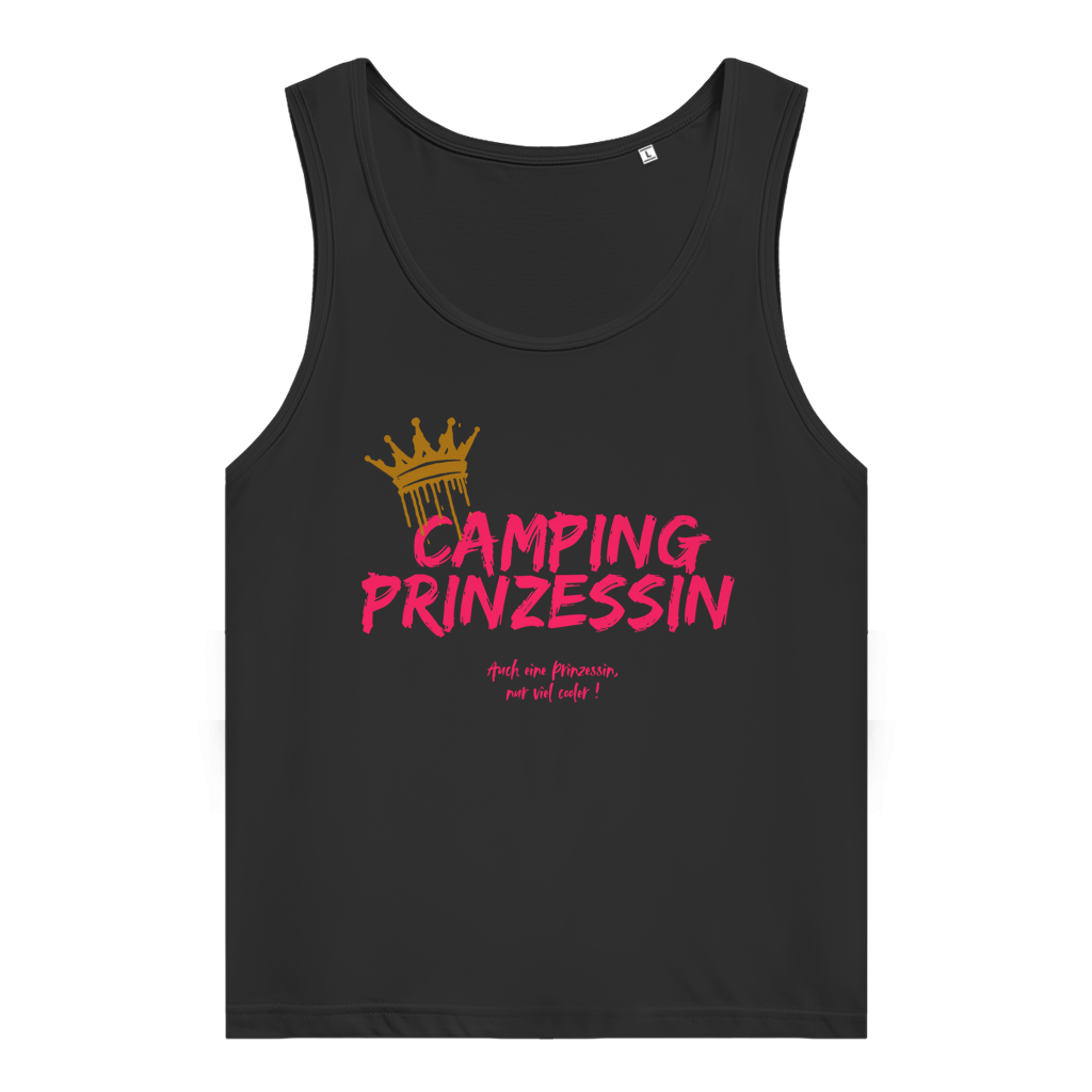 Camping Prinzessin pink || Damen Premium Organic Tank Top