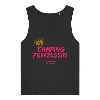 Camping Prinzessin pink || Damen Premium Organic Tank Top