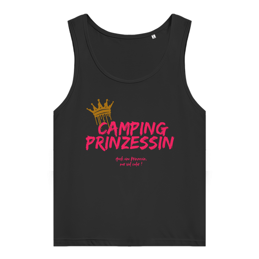 Camping Prinzessin pink || Damen Premium Organic Tank Top