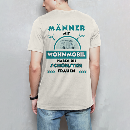 Männer mit Wohnmobil - Rückendruck || Premium T- Shirt unisex