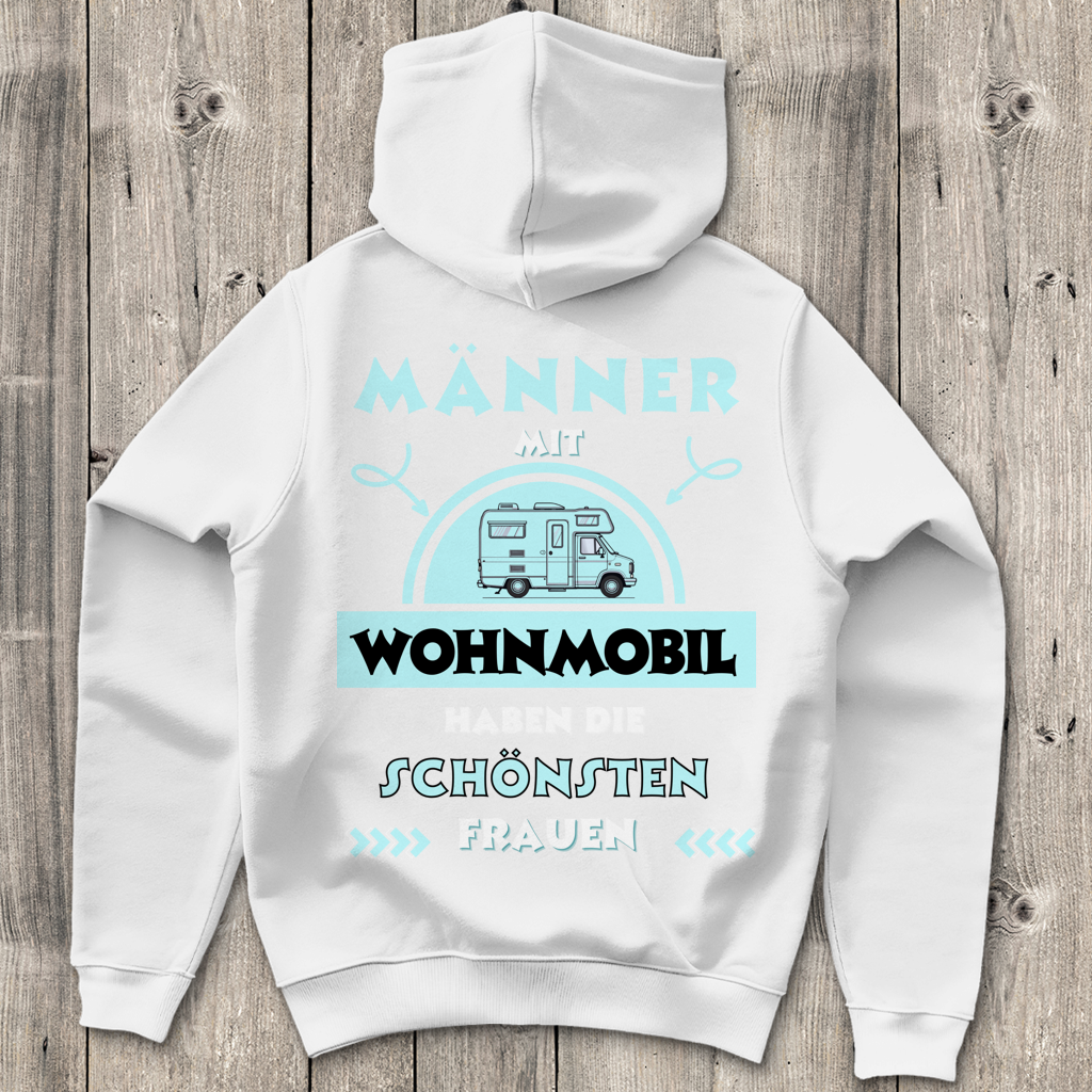 Männer mit Wohnmobil - Rückendruck || Premium Hoodie unisex