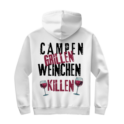 Weinchen killen - Rückendruck || Premium  Zipper Hoodie