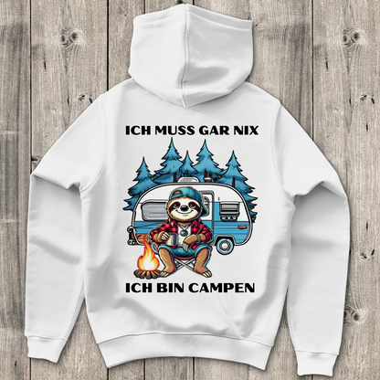 Ich muss gar nichts Junge - Rückendruck || Premium Hoodie unisex