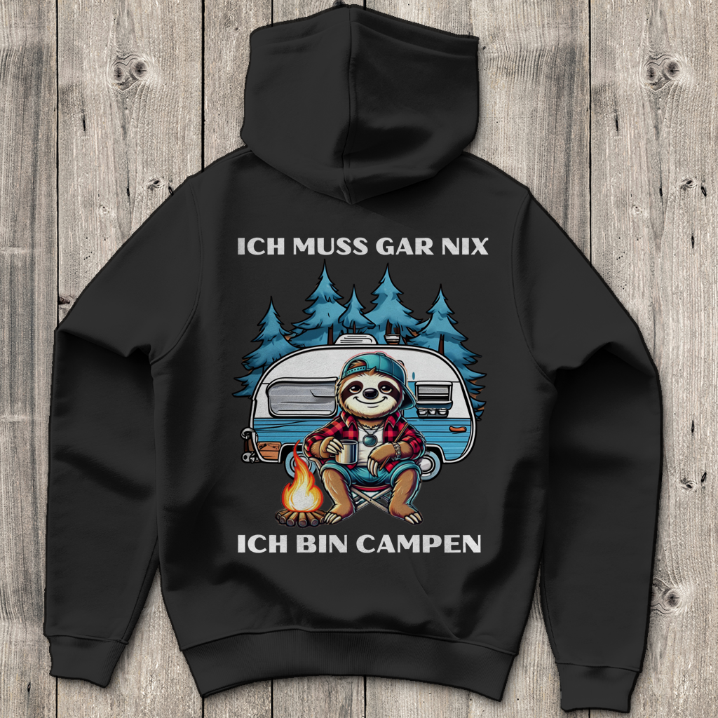 Ich muss gar nichts Junge - Rückendruck || Premium Hoodie unisex
