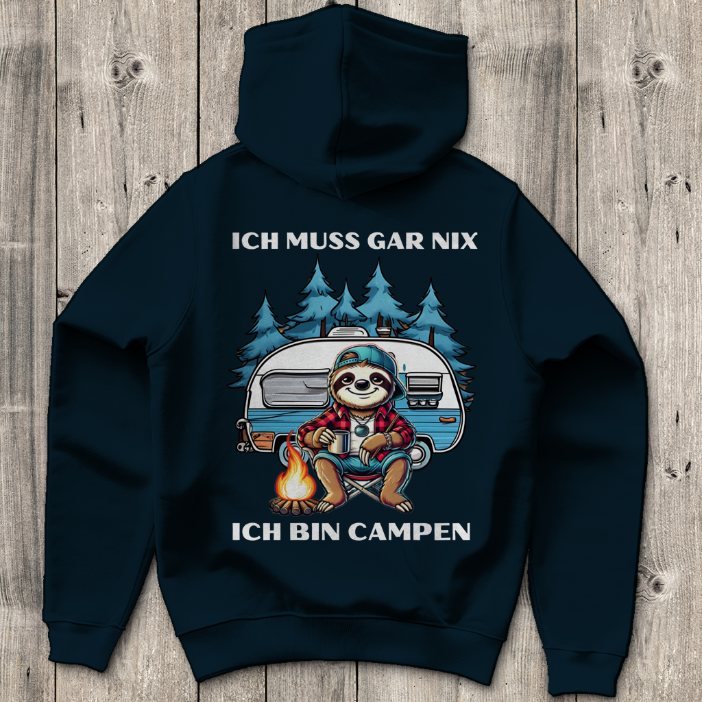 Ich muss gar nichts Junge - Rückendruck || Premium Hoodie unisex