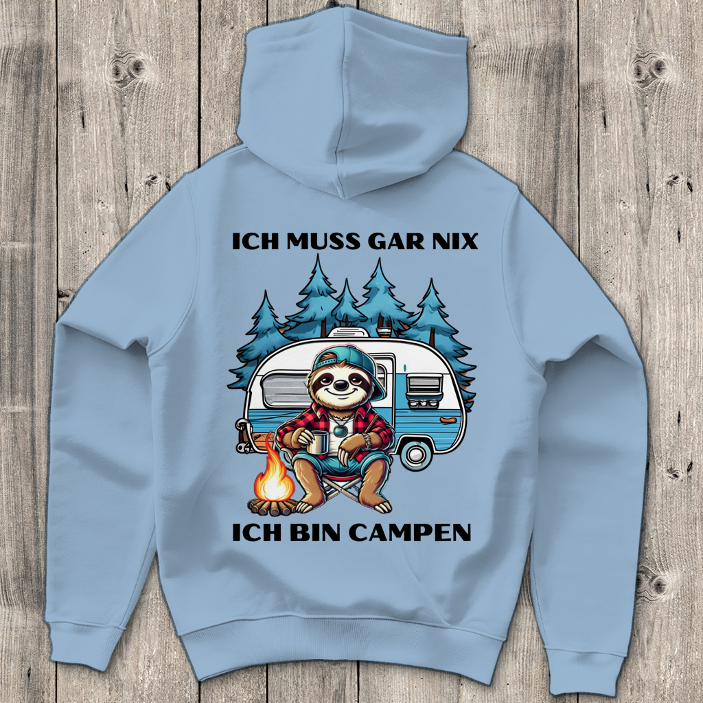 Ich muss gar nichts Junge - Rückendruck || Premium Hoodie unisex