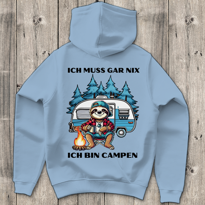 Ich muss gar nichts Junge - Rückendruck || Premium Hoodie unisex