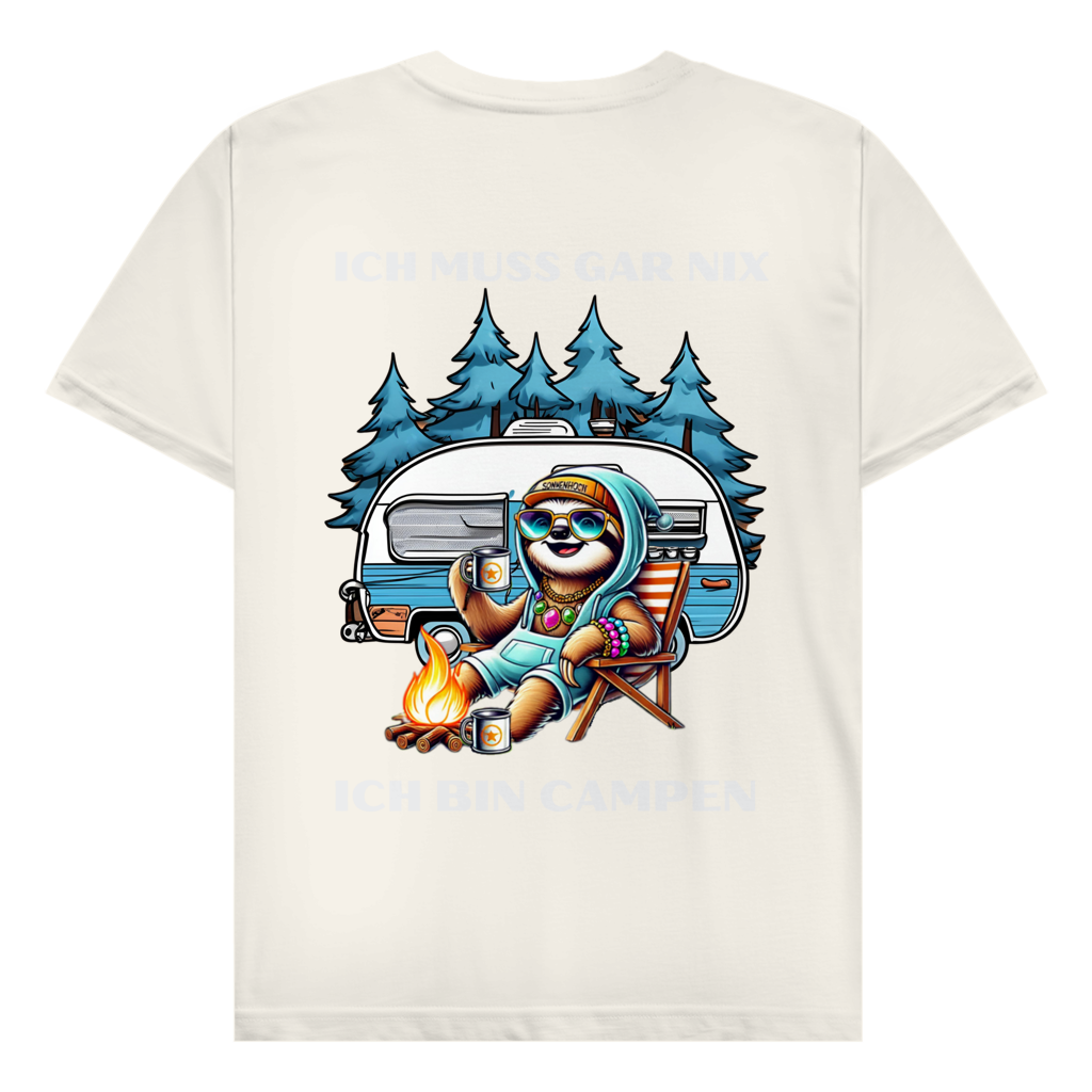 Ich muss gar nichts Faultiermädchen - Rückendruck ||  Premium T-Shirt unisex