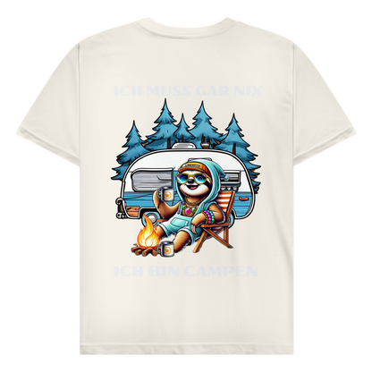 Ich muss gar nichts Faultiermädchen - Rückendruck ||  Premium T-Shirt unisex